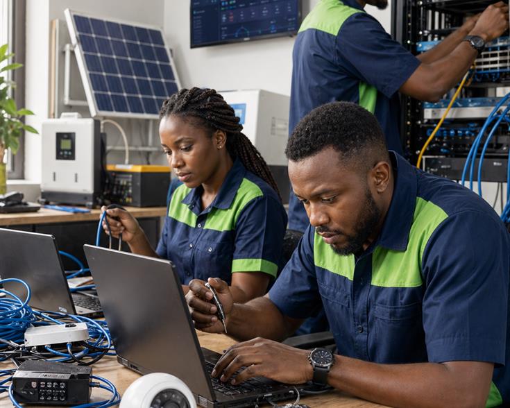 Monlink technicians at work